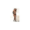 Bodystocking grande taille effet body ouvert à l'entre-jambes et sur les fesses 